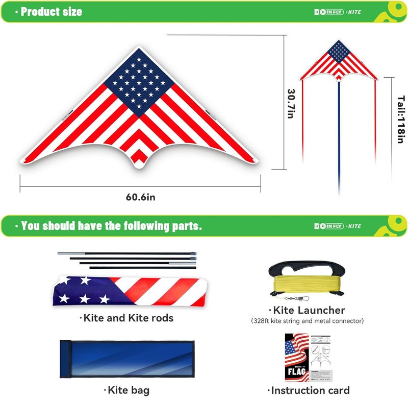 Doinfly Delta Kites for Kids & Adults, Extremely Easy to Fly, Single Line Beach Kite - Image 5